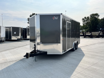 New 2026 AERO 8.5x16 +2’V 7’ TALL, WHITE Interior, 10K QUALITY Enclosed Rear Ramp Car Hauler Cargo Trailer