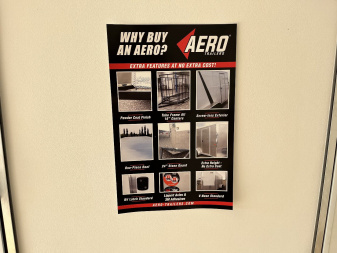 New 2026 AERO 8.5x16 +2’V 7’ TALL, WHITE Interior, 10K QUALITY Enclosed Rear Ramp Car Hauler Cargo Trailer