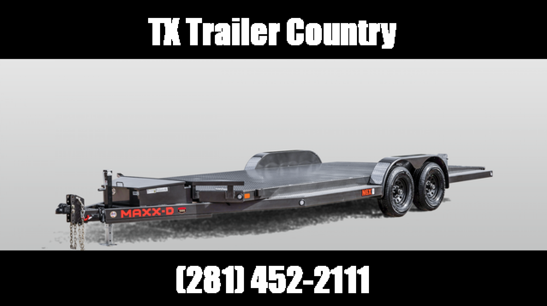 New 2023 MAXXD 83X20 10K N6X Steel Deck Car Hauler / Racing Trailer / 5200# Axles / Powder Coated / All Tubing Frame / LEDs / Steel Deck