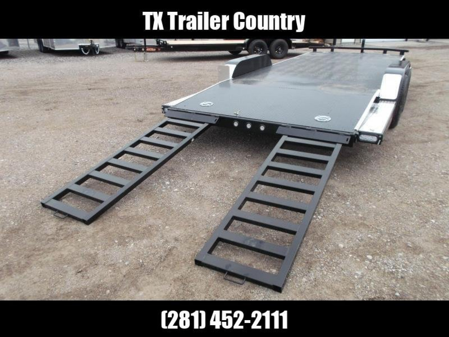 New 2023 MAXXD 83X20 10K N6X Steel Deck Car Hauler / Racing Trailer / 5200# Axles / Powder Coated / All Tubing Frame / LEDs / Steel Deck