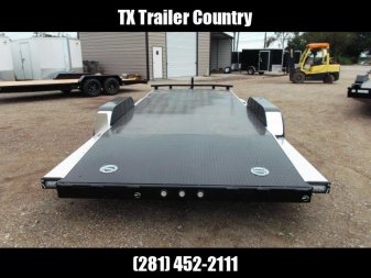 New 2023 MAXXD 83X20 10K N6X Steel Deck Car Hauler / Racing Trailer / 5200# Axles / Powder Coated / All Tubing Frame / LEDs / Steel Deck