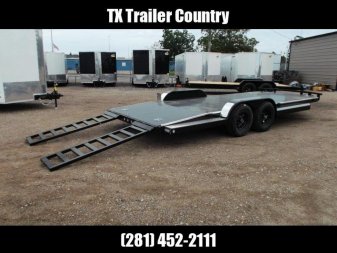New 2023 MAXXD 83X20 10K N6X Steel Deck Car Hauler / Racing Trailer / 5200# Axles / Powder Coated / All Tubing Frame / LEDs / Steel Deck