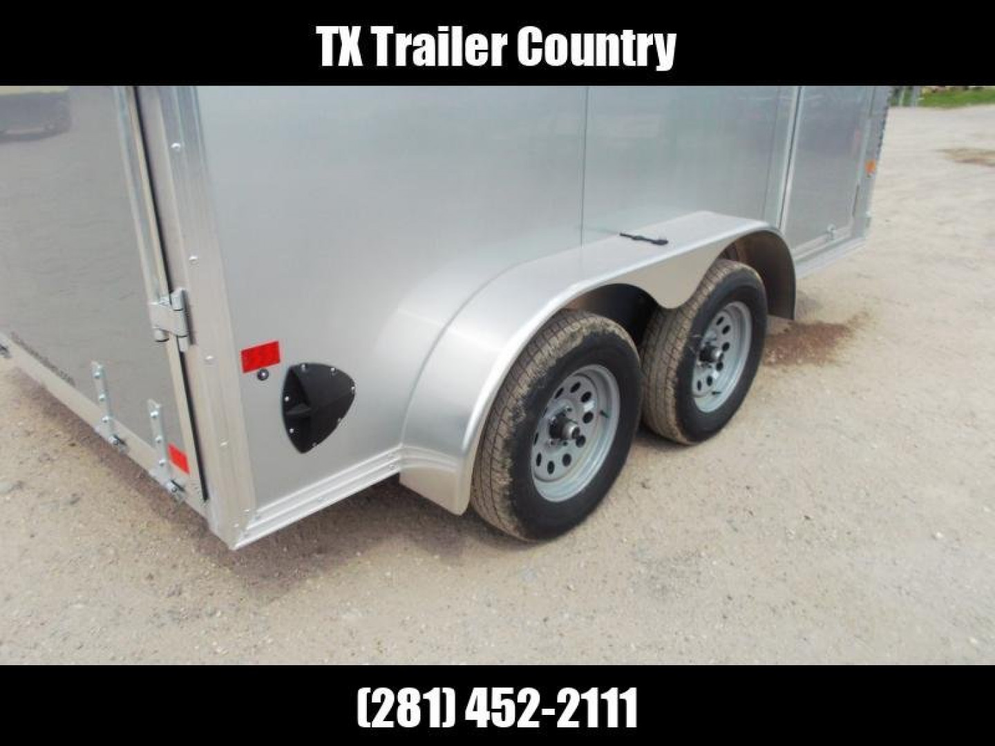New WOW SPECIAL - 2023 Alcom EZ Hauler 7x12 Cargo Trailer / Enclosed Trailer / ALL Aluminum Construction / 6'6" Interior / Ramp / .030 Silver FULLY Screwless Exterior