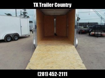 New WOW SPECIAL - 2023 Alcom EZ Hauler 7x12 Cargo Trailer / Enclosed Trailer / ALL Aluminum Construction / 6'6" Interior / Ramp / .030 Silver FULLY Screwless Exterior
