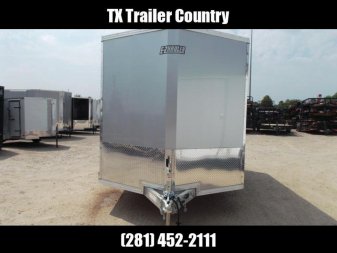 New WOW SPECIAL - 2023 Alcom EZ Hauler 7x12 Cargo Trailer / Enclosed Trailer / ALL Aluminum Construction / 6'6" Interior / Ramp / .030 Silver FULLY Screwless Exterior