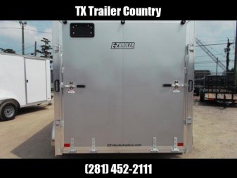 New WOW SPECIAL - 2023 Alcom EZ Hauler 7x12 Cargo Trailer / Enclosed Trailer / ALL Aluminum Construction / 6'6" Interior / Ramp / .030 Silver FULLY Screwless Exterior