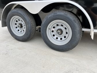 New NEW 2025 AERO 7x12 +2 V QUALITY WHITE Interior Enclosed Rear Ramp Cargo Trailer