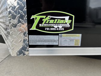 New NEW 2025 AERO 7x12 +2 V QUALITY WHITE Interior Enclosed Rear Ramp Cargo Trailer
