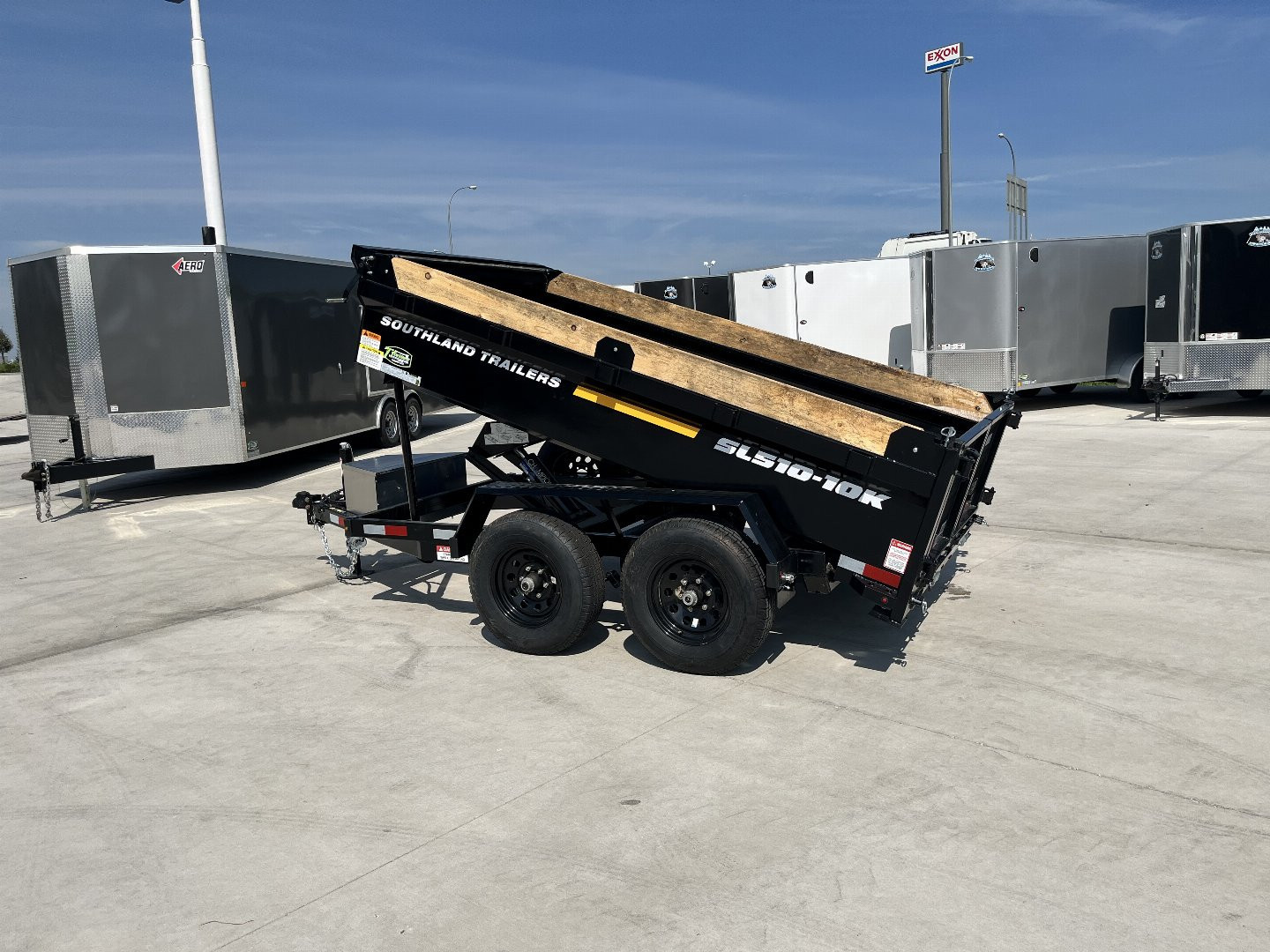 New NEW 2026 Southland 62”x10’ Low Profile Dump Trailer 2-5200 lb axles=10K