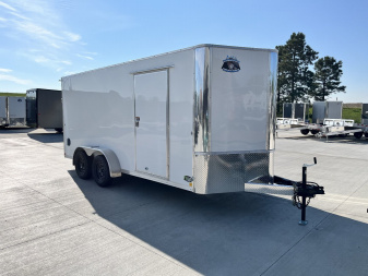 New 2026 Bighorn R&M 7x16 + 2’V SUPERIOR QUALITY Rear Ramp Enclosed Cargo Trailer
