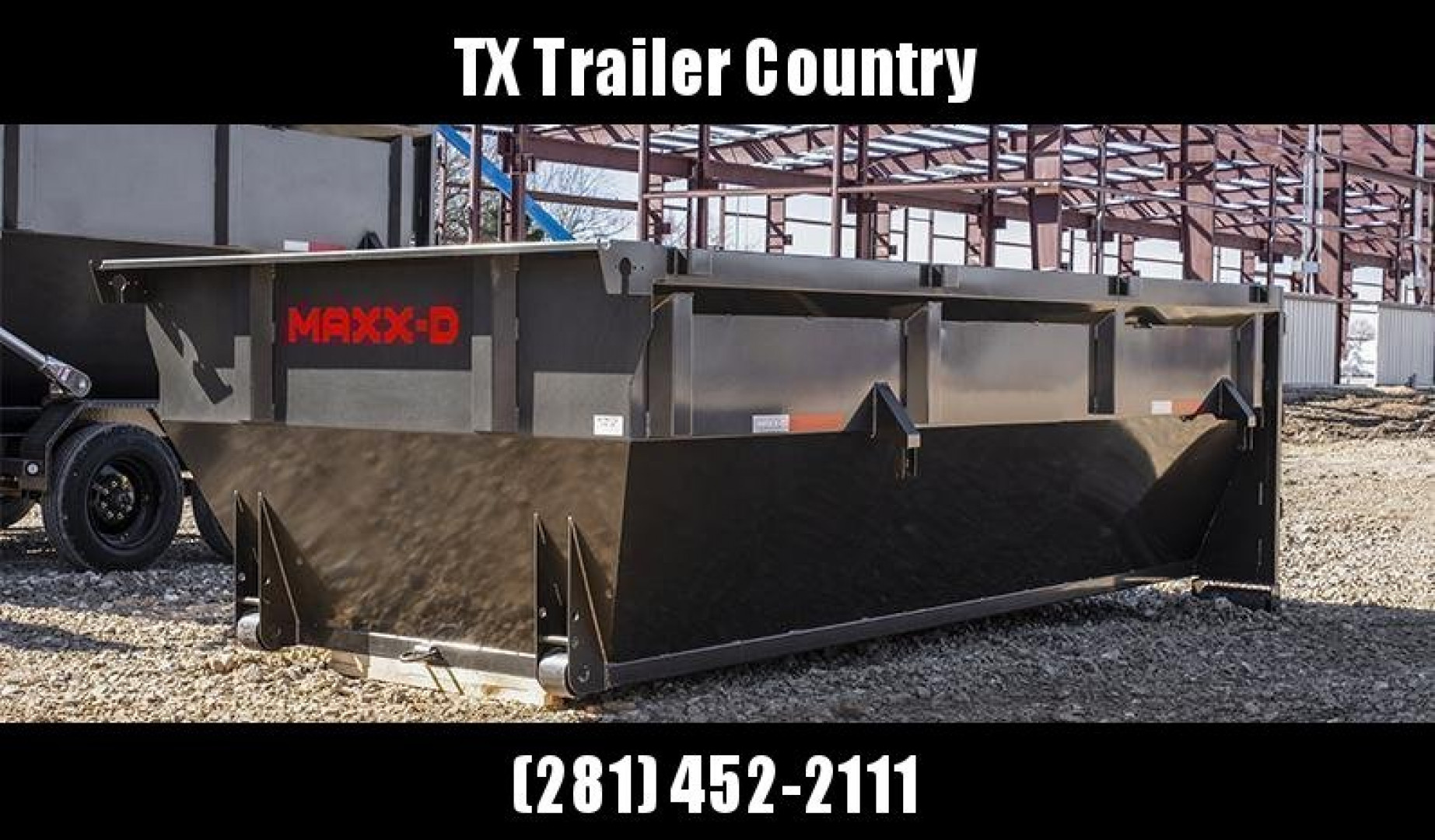 New SPECIAL - MAXX-D 83x14 ROX Roll Off Dump Bin / 4ft Sides / 10 Gauge Floor / 10 Gauge Sides