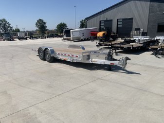 New NEW 2025 H&H Speedloader LOW Pro ALUMINUM 20’ POWER TILTbed flatbed Trailer 2-7000 DROP lb axles =14K