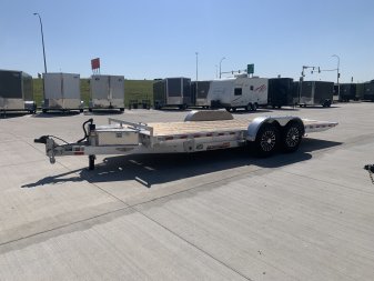 New NEW 2025 H&H Speedloader LOW Pro ALUMINUM 20’ POWER TILTbed flatbed Trailer 2-7000 DROP lb axles =14K