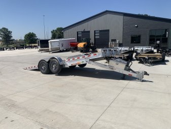 New NEW 2025 H&H Speedloader LOW Pro ALUMINUM 20’ POWER TILTbed flatbed Trailer 2-7000 DROP lb axles =14K