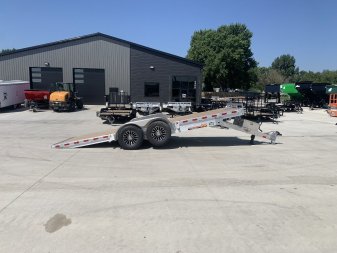 New NEW 2025 H&H Speedloader LOW Pro ALUMINUM 20’ POWER TILTbed flatbed Trailer 2-7000 DROP lb axles =14K