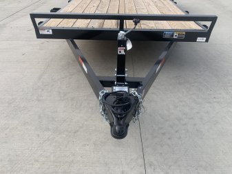 New NEW 2024 H&H 20’ flatbed Drive Over Fender Trailer 2-5200 lb axles=10K, dovetail, Rear Slide In Ramps