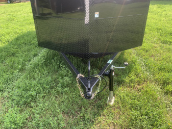 New 2025 AERO 7x16 +2 V BLACKOUT Edition QUALITY Enclosed WHITE Interior Rear Ramp Cargo Trailer