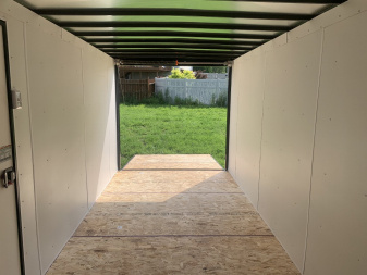 New 2025 AERO 7x16 +2 V BLACKOUT Edition QUALITY Enclosed WHITE Interior Rear Ramp Cargo Trailer