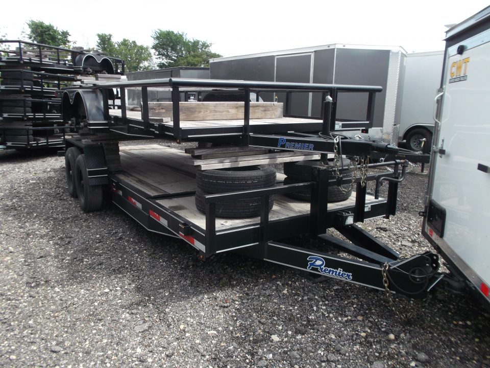 New Liquidation Sale - Bellwether Trailers Premier 83X22 14K Heavy Duty Tilt Car Hauler / Equipment Trailer / Knife Edge Rear / 7000# Axles / Treated Wood Deck / LEDs