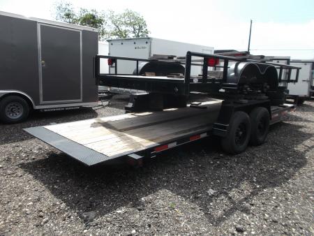 New Liquidation Sale - Bellwether Trailers Premier 83X22 14K Heavy Duty Tilt Car Hauler / Equipment Trailer / Knife Edge Rear / 7000# Axles / Treated Wood Deck / LEDs