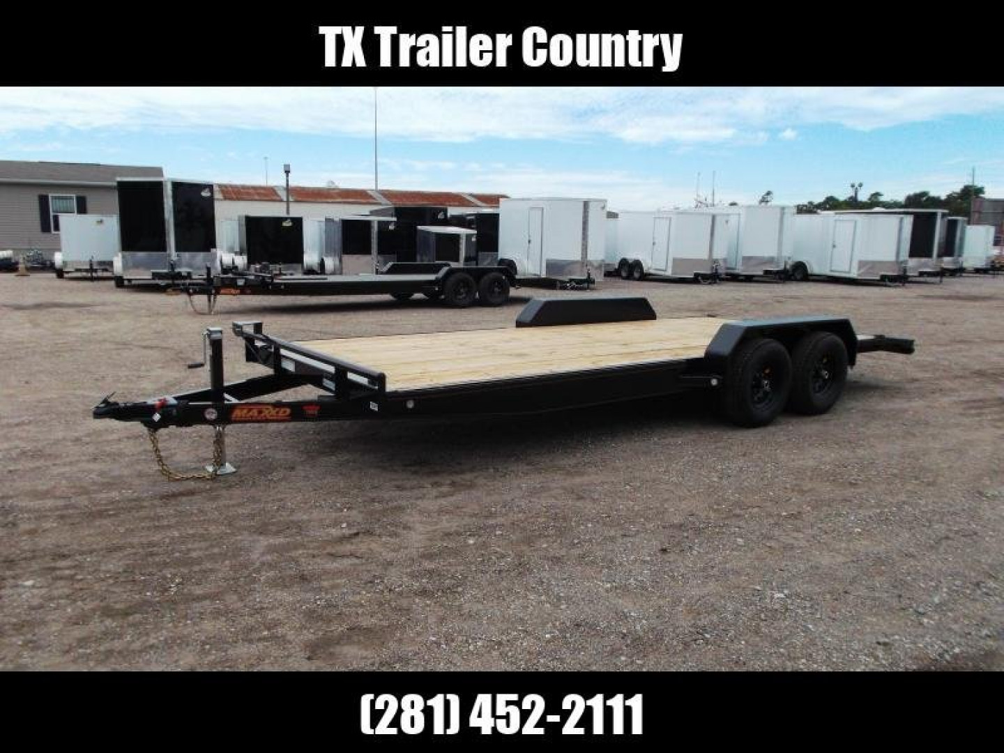 New 2024 Maxxd 83X20 10K Car Hauler / Racing Trailer / Flat Deck Rental Trailer
