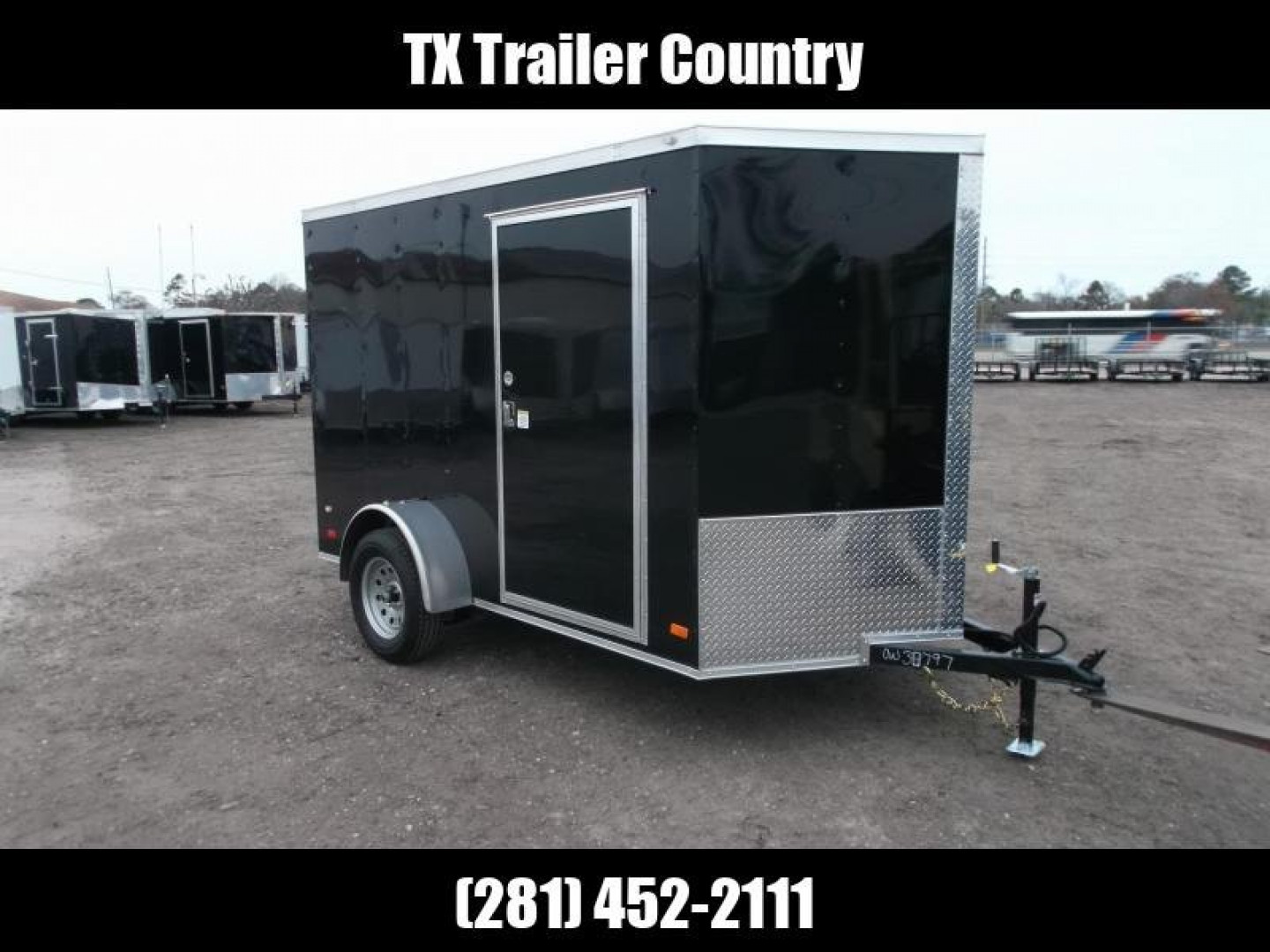 Used 2024 Covered Wagon Trailers 6x10 Motorcycle Trailer / Cargo Trailer / Ramp / D-rings