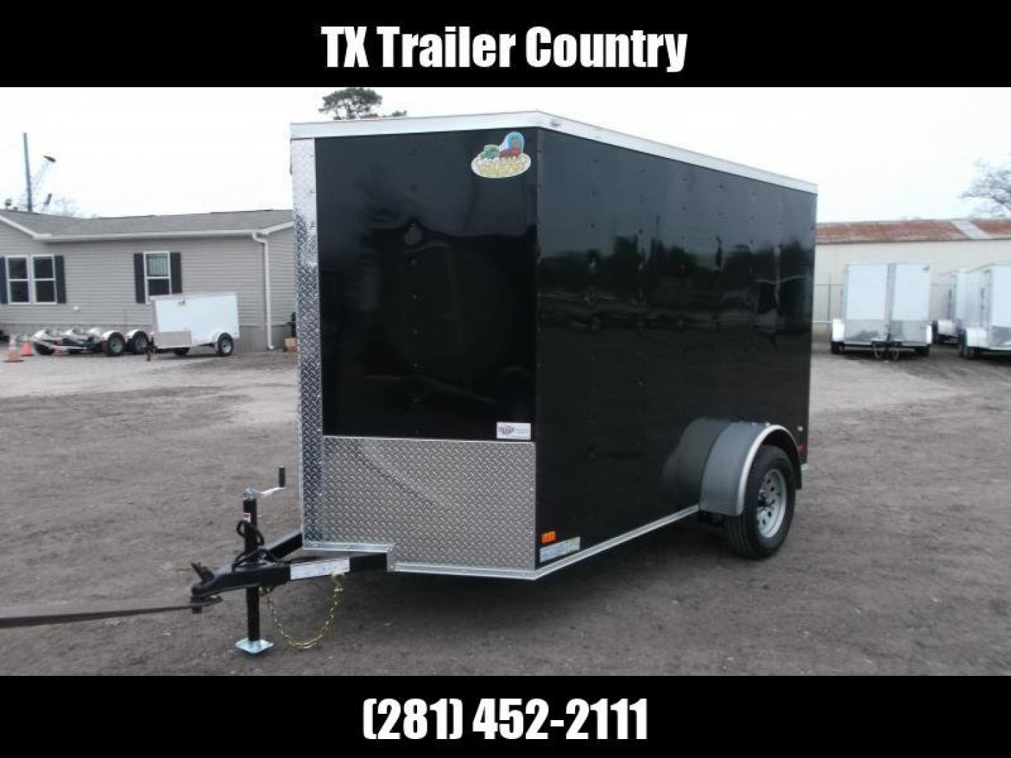 Used 2024 Covered Wagon Trailers 6x10 Motorcycle Trailer / Cargo Trailer / Ramp / D-rings
