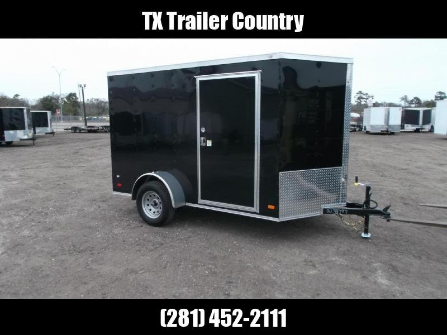 Used 2024 Covered Wagon Trailers 6x10 Motorcycle Trailer / Cargo Trailer / Ramp / D-rings