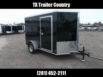 Used 2024 Covered Wagon Trailers 6x10 Motorcycle Trailer / Cargo Trailer / Ramp / D-rings