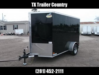 Used 2024 Covered Wagon Trailers 6x10 Motorcycle Trailer / Cargo Trailer / Ramp / D-rings