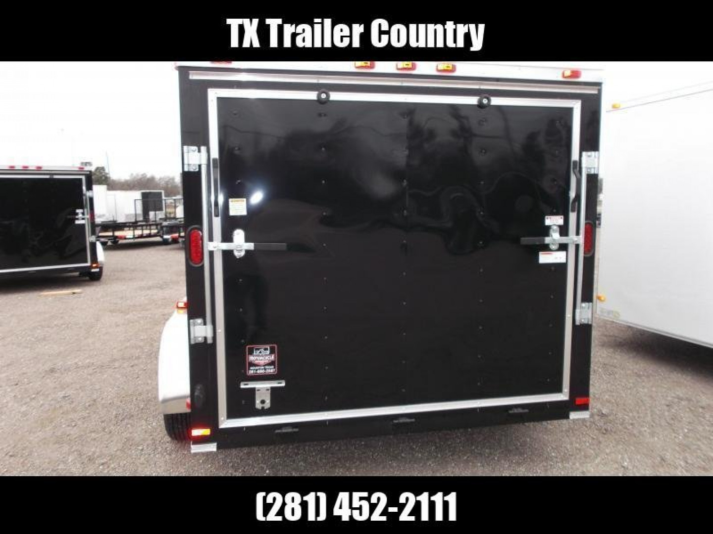 New 2024 Covered Wagon Trailers 7x12 Motorcycle Trailer / Cargo Trailer / Ramp / (8) D-rings