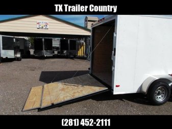 New 2024 Covered Wagon Trailers 7x14 Cargo Trailer / Enclosed Trailer / Motorcycle Trailer / Ramp / (8) D-rings