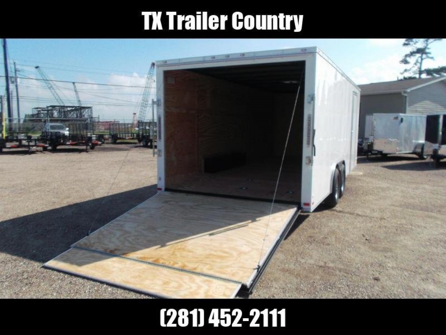 Used 2024 Covered Wagon Trailers 8.5x20 Cargo / Enclosed Trailer / Car Hauler / Motorcycle Trailer / 5200# Axles / (16) D-Rings / Ramp