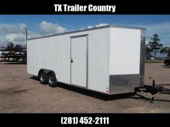 Used 2024 Covered Wagon Trailers 8.5x20 Cargo / Enclosed Trailer / Car Hauler / Motorcycle Trailer / 5200# Axles / (16) D-Rings / Ramp