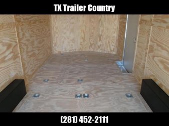 Used 2024 Covered Wagon Trailers 8.5x20 Cargo / Enclosed Trailer / Car Hauler / Motorcycle Trailer / 5200# Axles / (16) D-Rings / Ramp