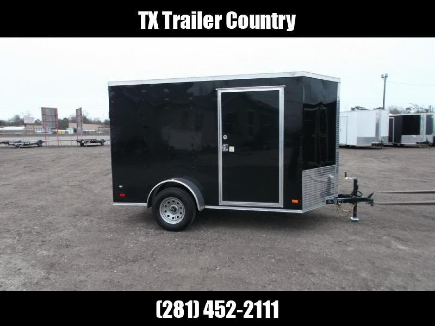 Used 2024 Covered Wagon Trailers 6x10 Motorcycle Trailer / Cargo Trailer / Ramp / D-rings