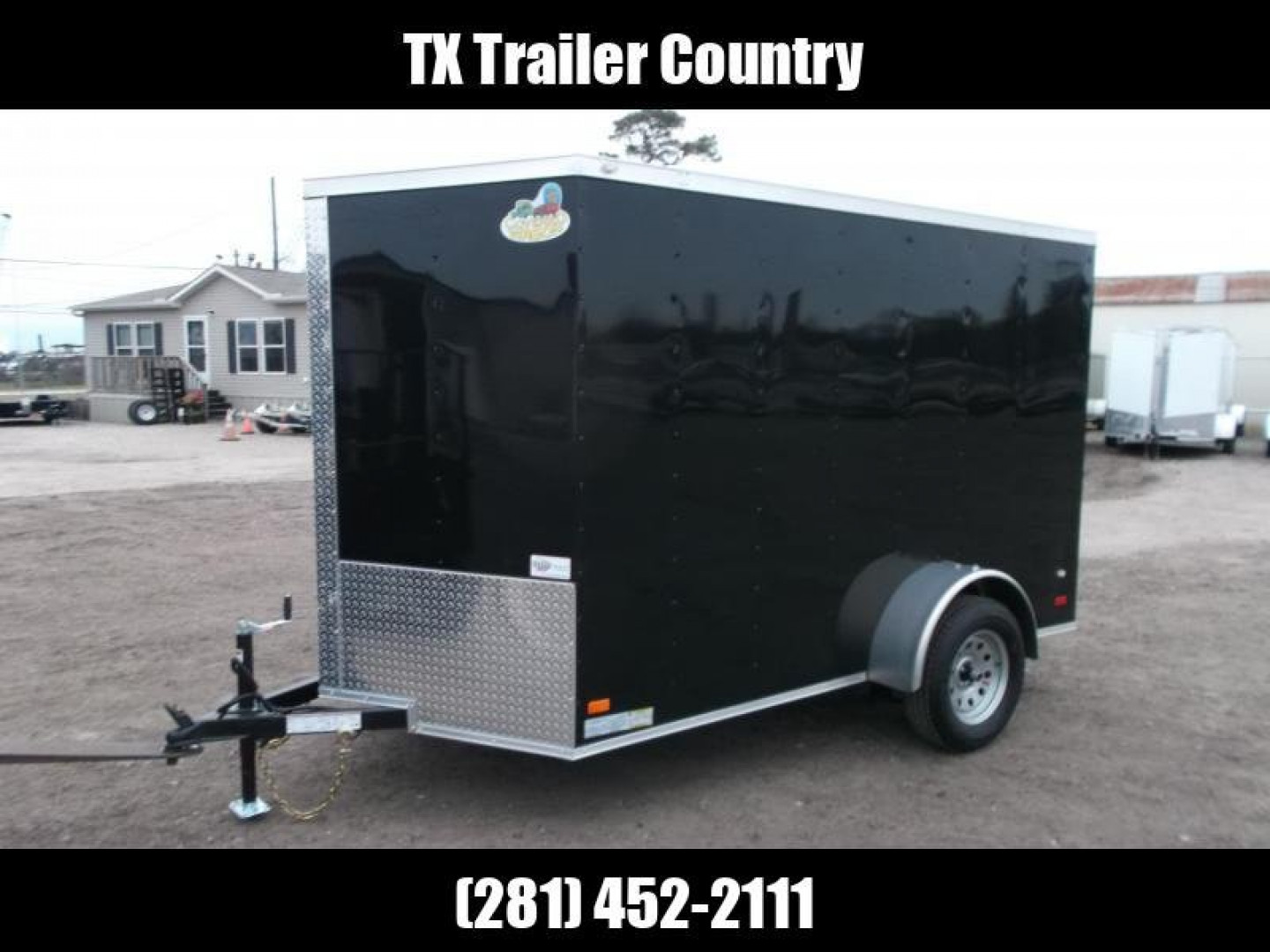 Used 2024 Covered Wagon Trailers 6x10 Motorcycle Trailer / Cargo Trailer / Ramp / D-rings