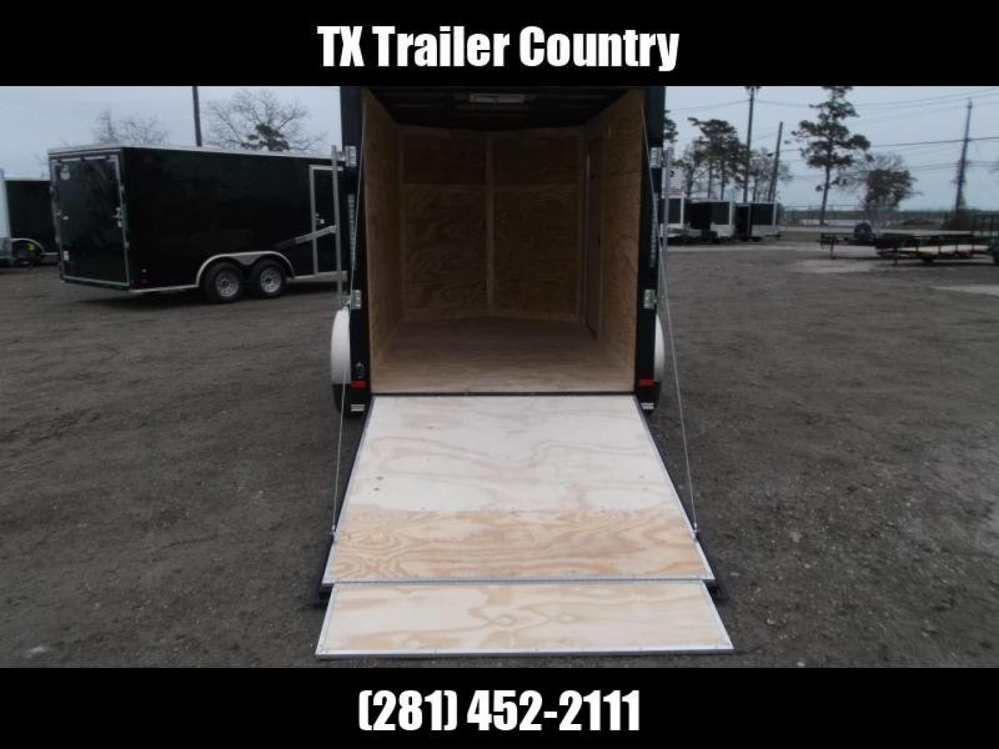 Used 2024 Covered Wagon Trailers 6x10 Motorcycle Trailer / Cargo Trailer / Ramp / D-rings