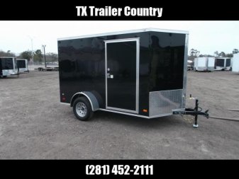 Used 2024 Covered Wagon Trailers 6x10 Motorcycle Trailer / Cargo Trailer / Ramp / D-rings