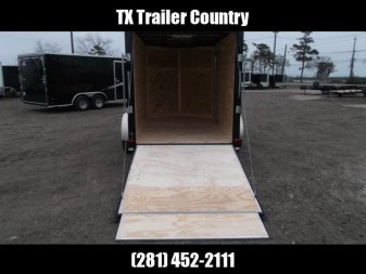 Used 2024 Covered Wagon Trailers 6x10 Motorcycle Trailer / Cargo Trailer / Ramp / D-rings