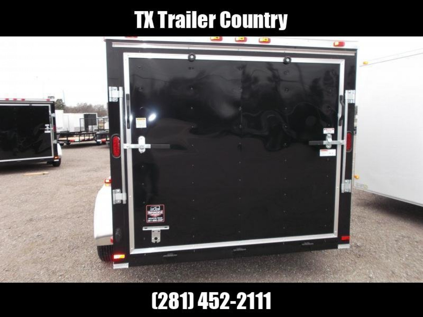 New 2024 Covered Wagon Trailers 7x12 Motorcycle Trailer / Cargo Trailer / Ramp / (8) D-rings