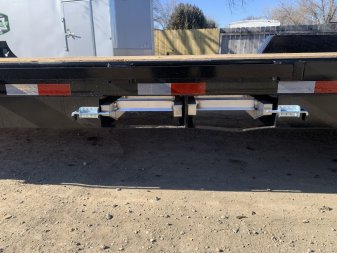 New 2024 Southland 22’ Flatbed 2-7000lb axles = 14K Dovetail Trailer with ALUMINUM Slide In Ramps