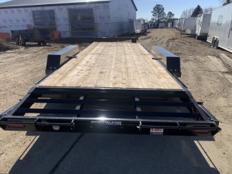 New 2024 Southland 22’ Flatbed 2-7000lb axles = 14K Dovetail Trailer with ALUMINUM Slide In Ramps