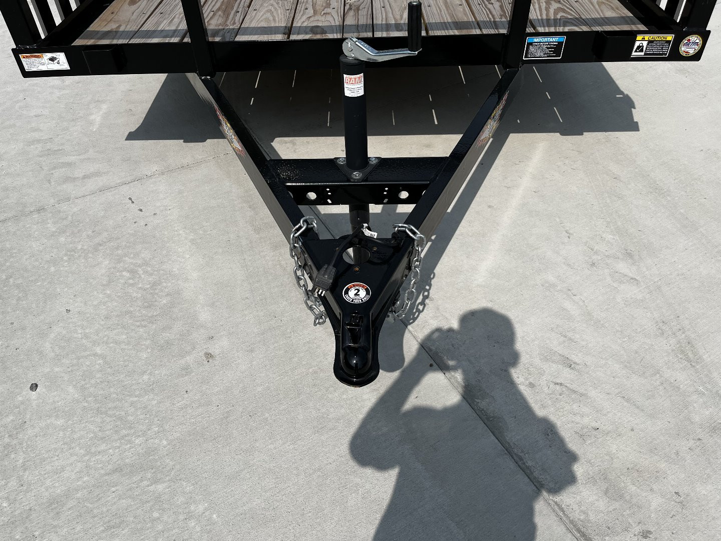 New SUPER PRICE NEW 2024 H&H 82x14 STEEL ATV/UTV Utility Trailer with ATV Side RAMPS