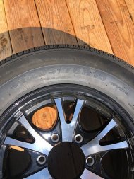 New Tire and wheel 6 lug x 5.5 lug pattern 205/75/15 Tire/ALUMINUM Wheel