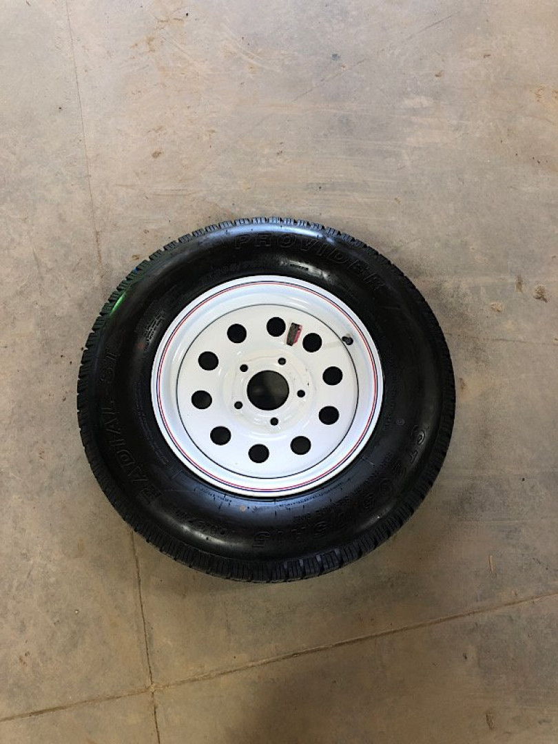 New Only 5 available 5 lug x 5 lug pattern 205/75/15 Tire/Wheel