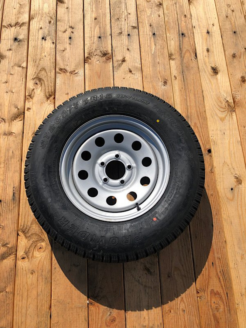 New Tire and wheel 5 lug x 4.5 lug pattern 205/75/15 Tire/Wheel