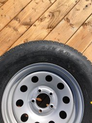 New Tire and wheel 5 lug x 4.5 lug pattern 205/75/15 Tire/Wheel