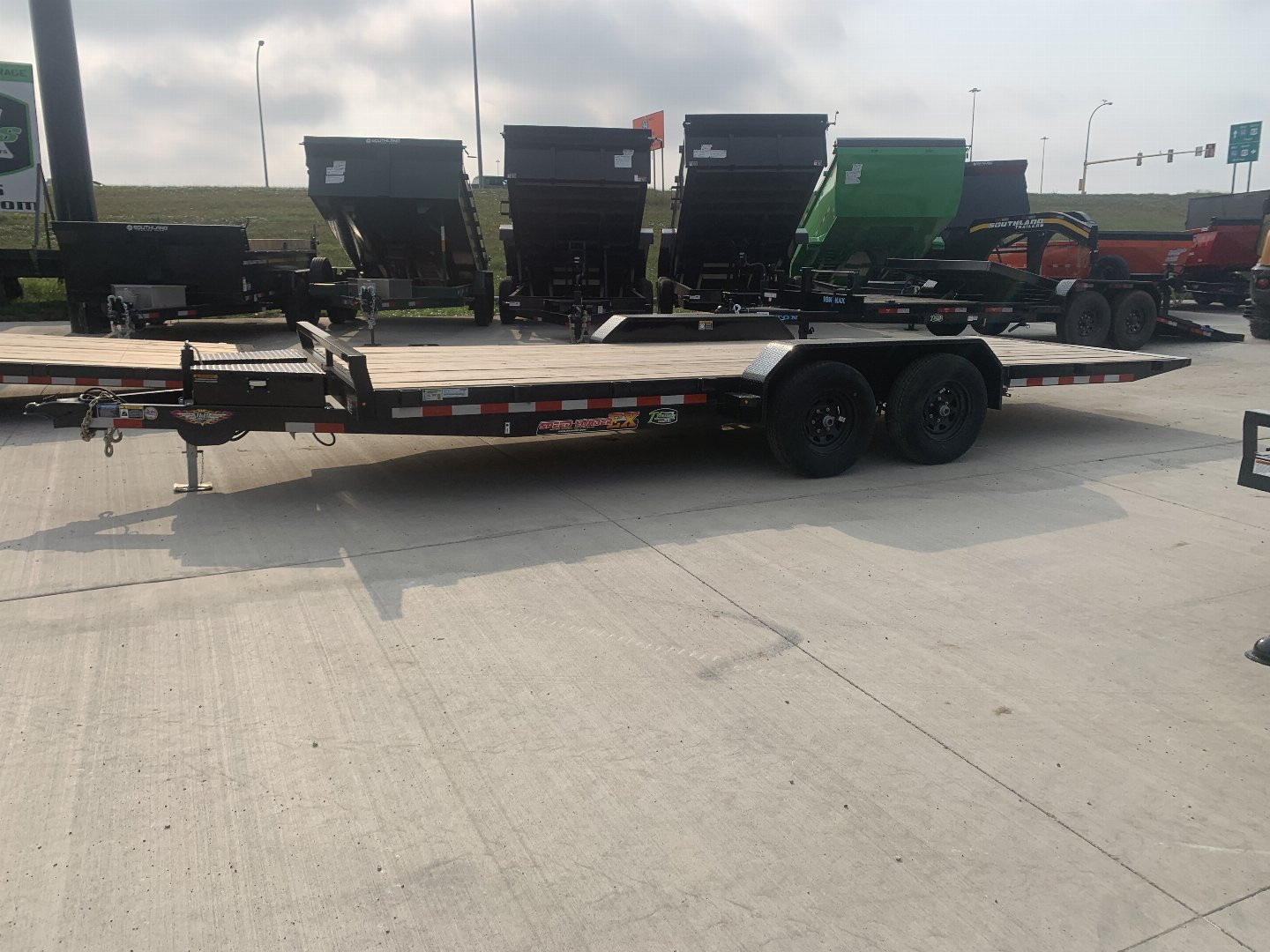New NEW 2024 H&H Speedloader 20’ POWER TILT 2-5200 lb axles=10K Tilt Trailer