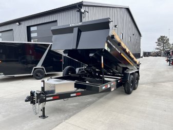 New LOWEST PRICES 2026 Southland 14ft Low Profile Dump Trailer 2-7000 lb axles =14K with Ramps